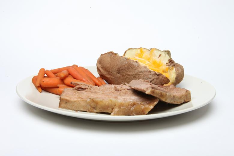 Free stock image of Pot Roast, Carrots and Baked Potato created by Jared Davidson