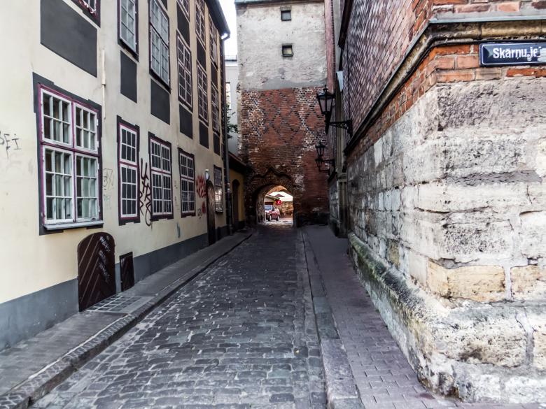 Free stock image of Old narrow street created by Janis Urtans