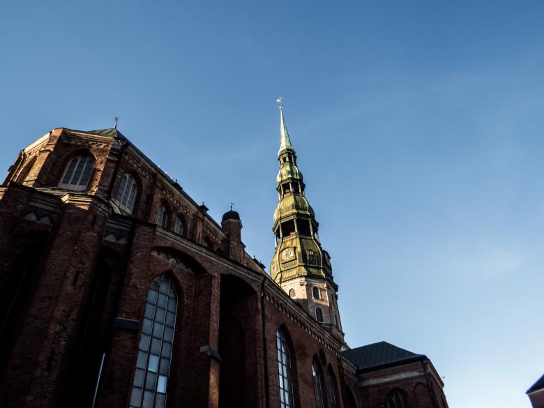 Free stock image of Saint peter church in Riga created by Janis Urtans