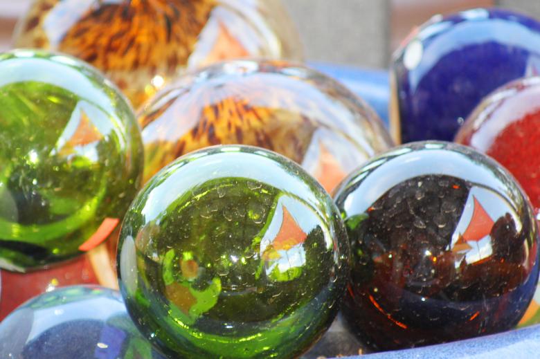 Free stock image of Glass balls created by Val Lawless