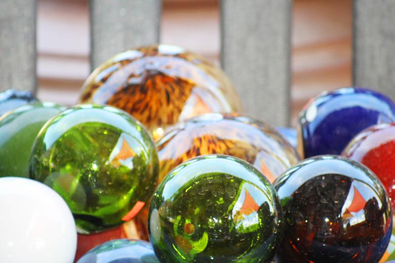 Free stock image of Glass balls created by Val Lawless