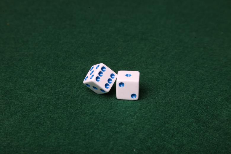 Free stock image of Dice on green felt table created by Jared Davidson
