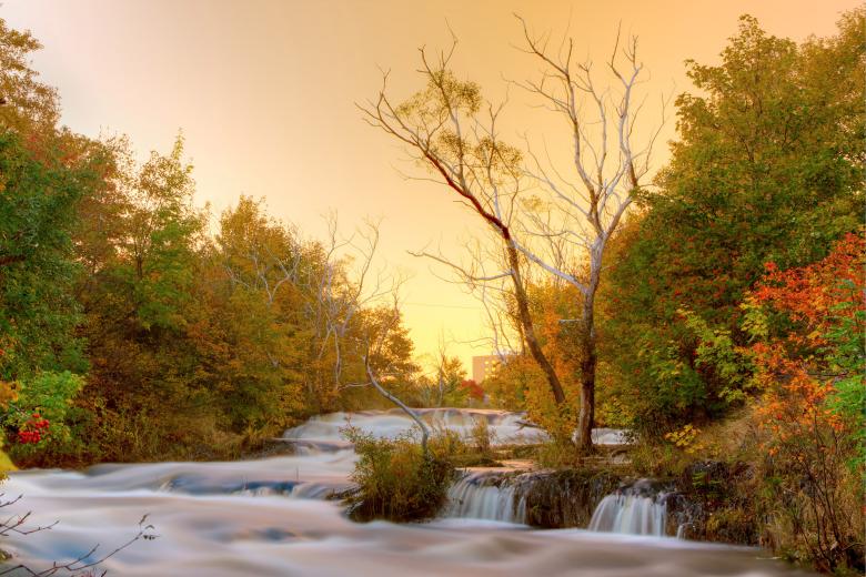 Free stock image of Autumn River created by Geoffrey Whiteway
