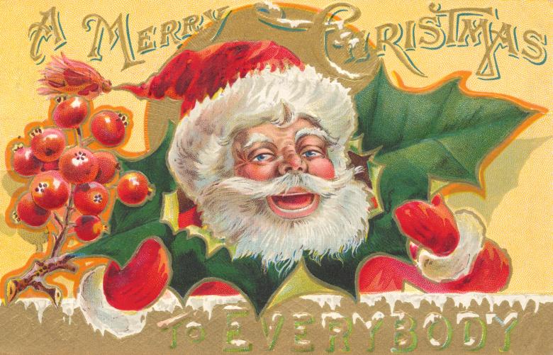 Free stock image of Antique Christmas Card created by Nicolas Raymond