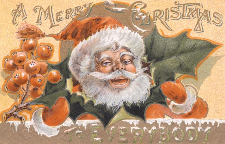 Free stock image of Antique Christmas Card created by Nicolas Raymond