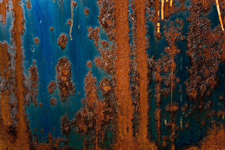 Free stock image of Blue Corroded Metal Texture created by Free Texture Friday