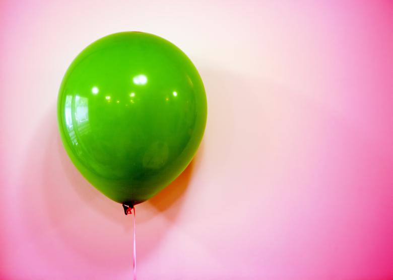 Free stock image of green balloon created by 2happy