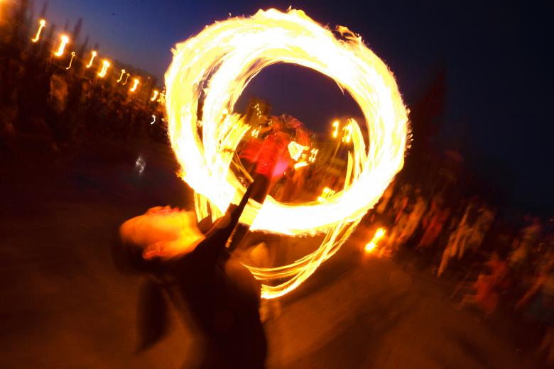 Free stock image of Fire show created by skydie