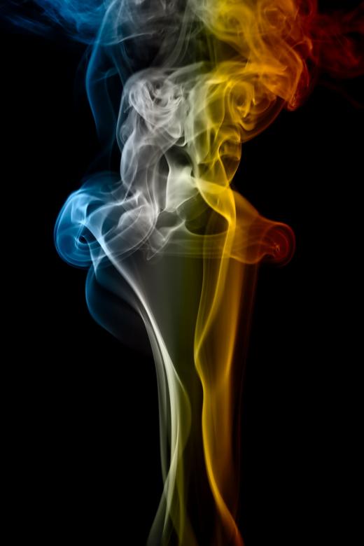 Free stock image of Blue and Yellow Smoke created by 2happy