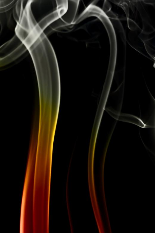 Free stock image of Smooth Orange to Gray Smoke on Black created by 2happy