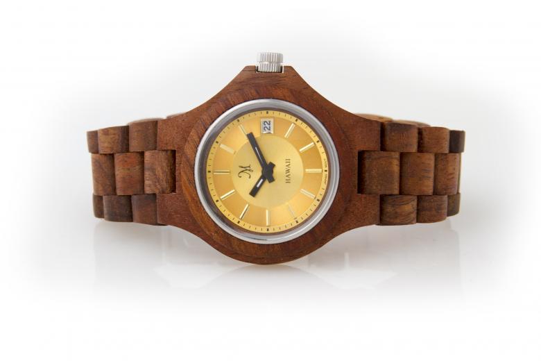 Free stock image of Gold Face Koa Watch created by Martin MacArthur