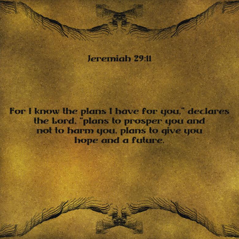 Free stock image of Mosaic Digital Art Jeremiah 29:11 created by George Cuda