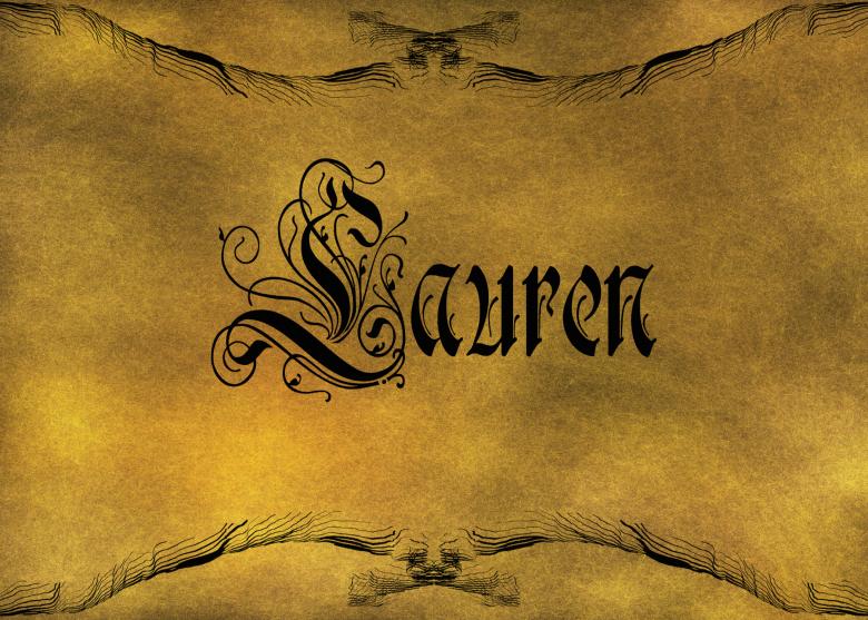 Free stock image of Old World Calligraphy created by George Cuda