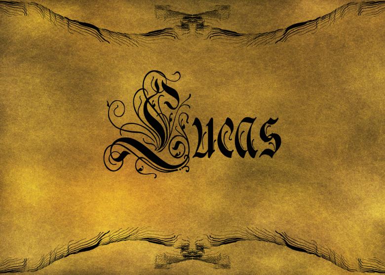 Free stock image of Old World Calligraphy created by George Cuda