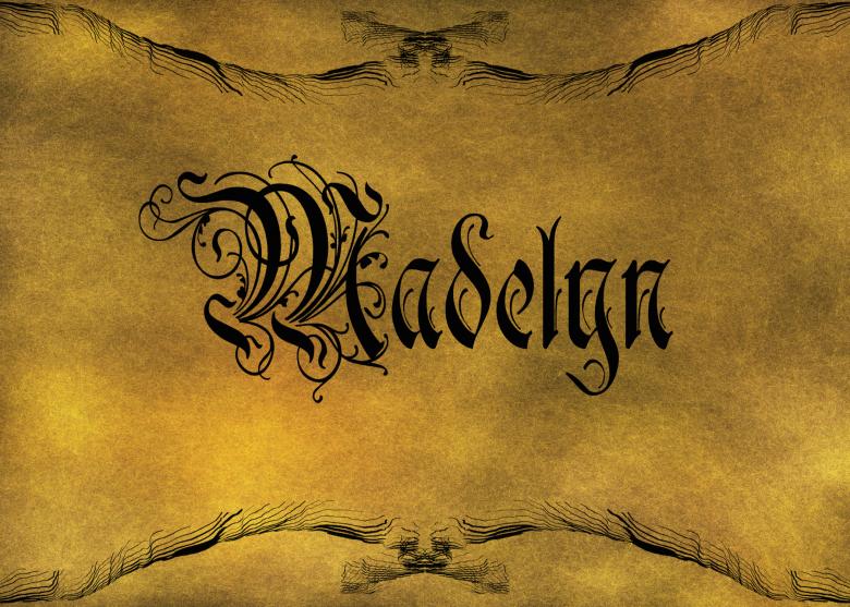 Free stock image of Old World Calligraphy created by George Cuda