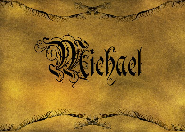 Free stock image of Old World Calligraphy created by George Cuda