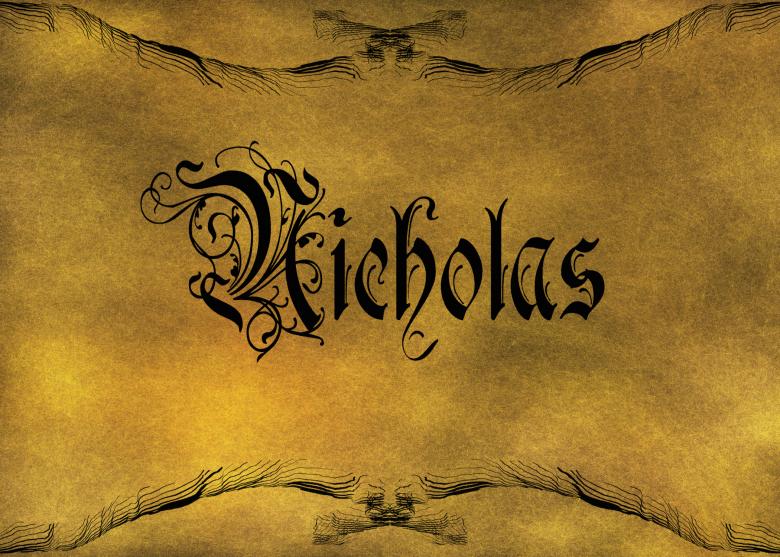 Free stock image of Old World Calligraphy created by George Cuda