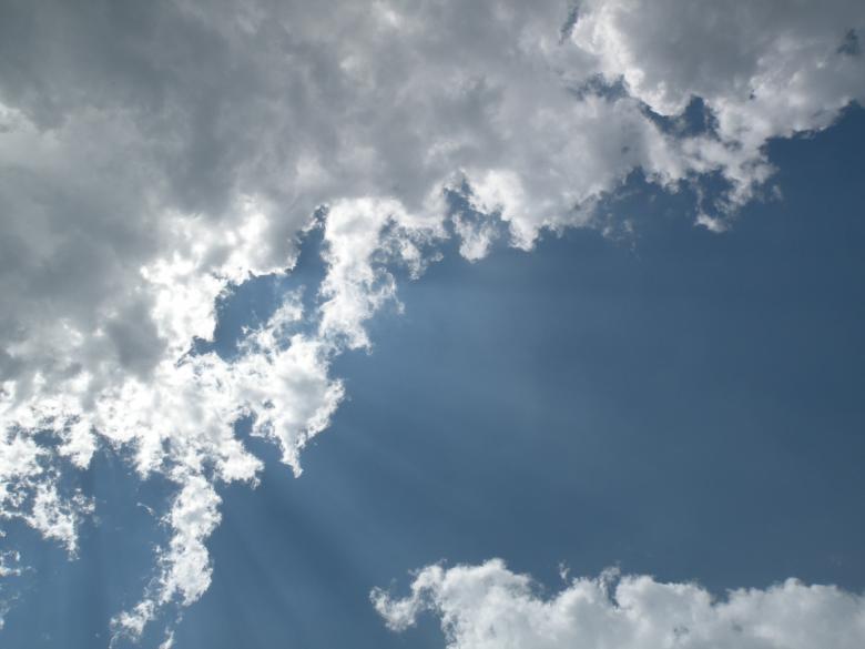 Free stock image of Sun Rays and Clouds created by Katie Hildreth