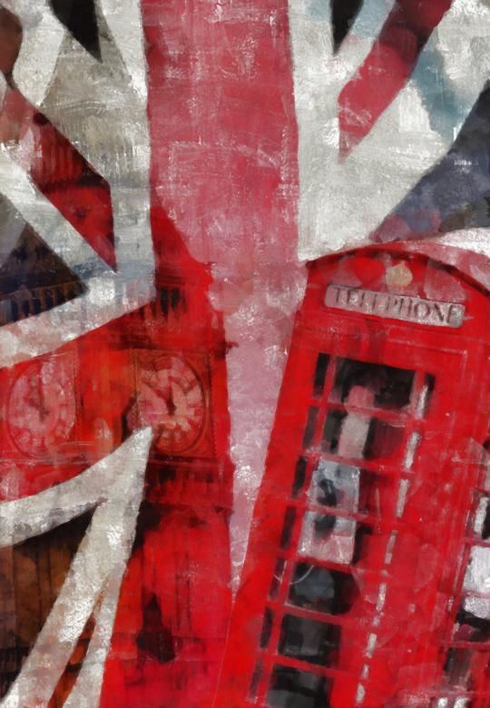 Free stock image of London Collage Painting created by Prawny