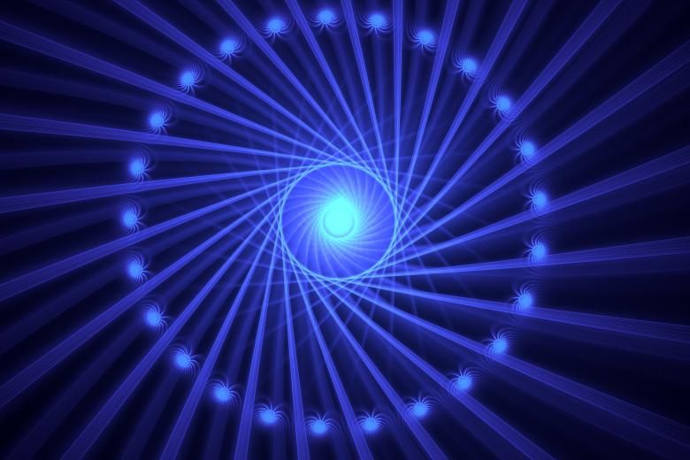 Free stock image of Fractal spinning light created by Alen