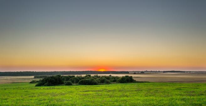 Calm sunset
