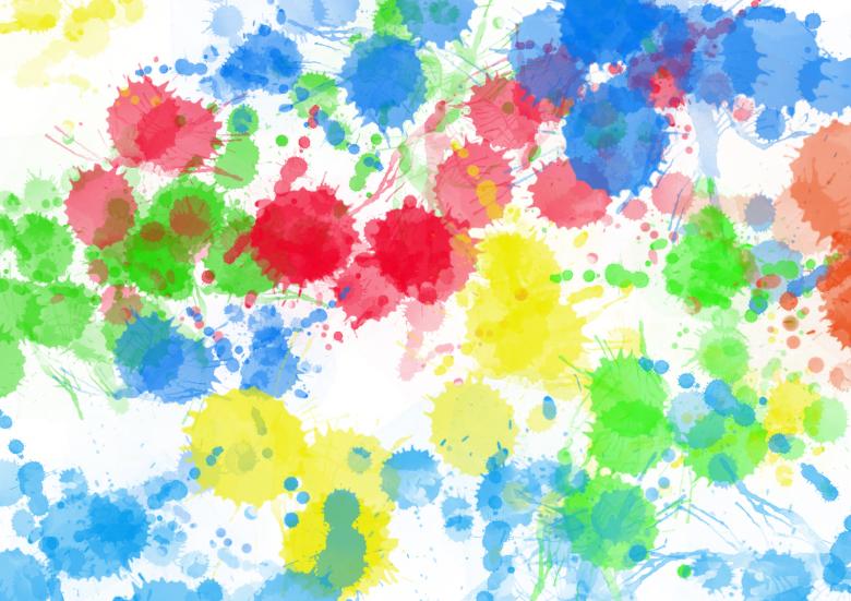 Free stock image of Colourful Paint Splats created by Prawny