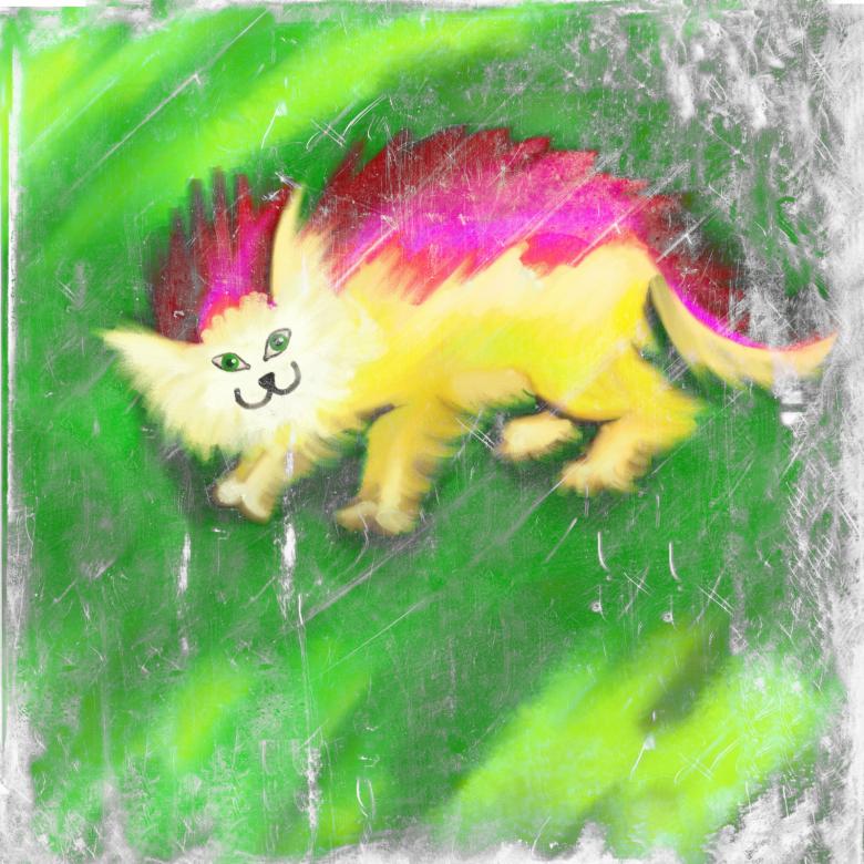 Free stock image of Cat Painting created by Prawny