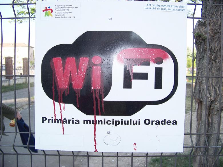 Free stock image of Painted WiFi spot sign created by Shaggy