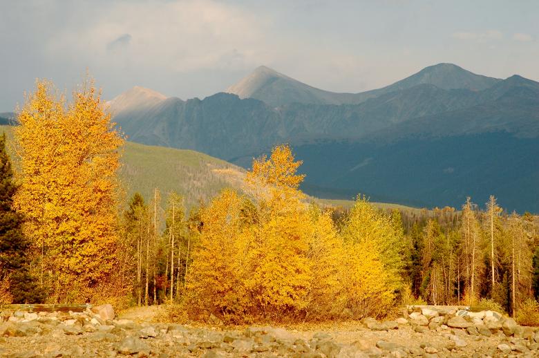 Free stock image of Fall Foliage with Mountains created by Chance Buell