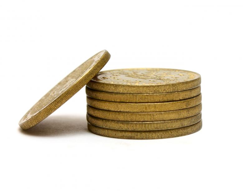 Free stock image of A stack of gold coins created by Benjamin Miller