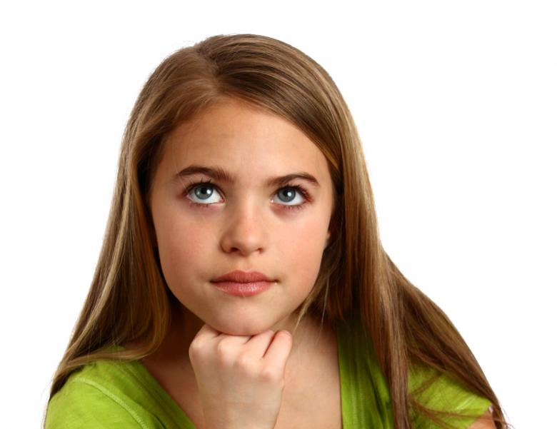 Free stock image of Young girl with a thoughtful expression created by Benjamin Miller