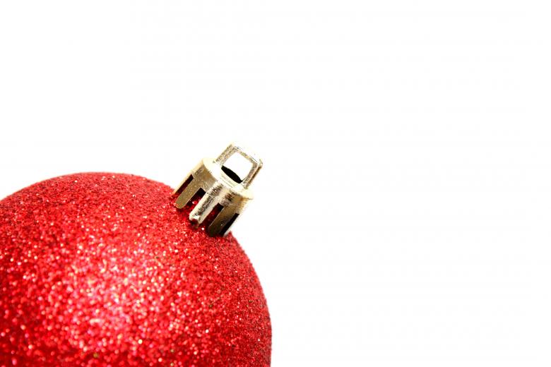 Free stock image of A red Christmas ornament created by Benjamin Miller