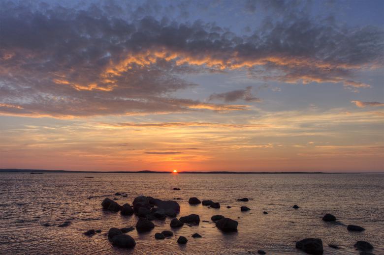 Free stock image of Ocean Sunset created by Geoffrey Whiteway