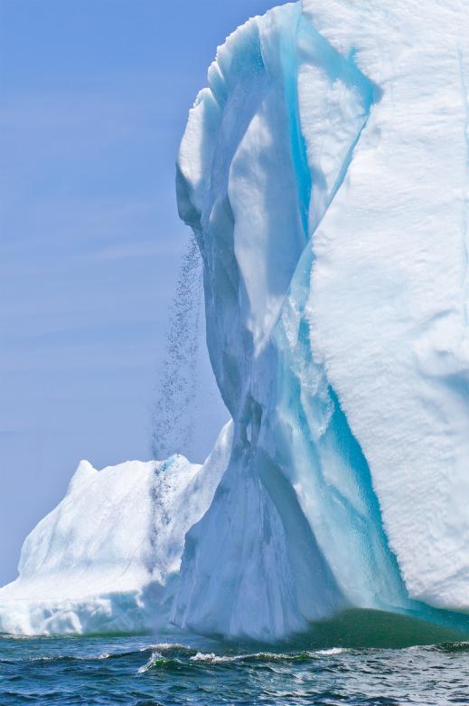 Free stock image of Iceberg Waterfall created by Geoffrey Whiteway