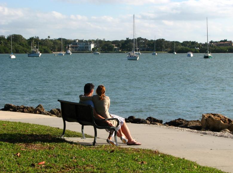 Free stock image of A couple sitting on a bench created by Benjamin Miller