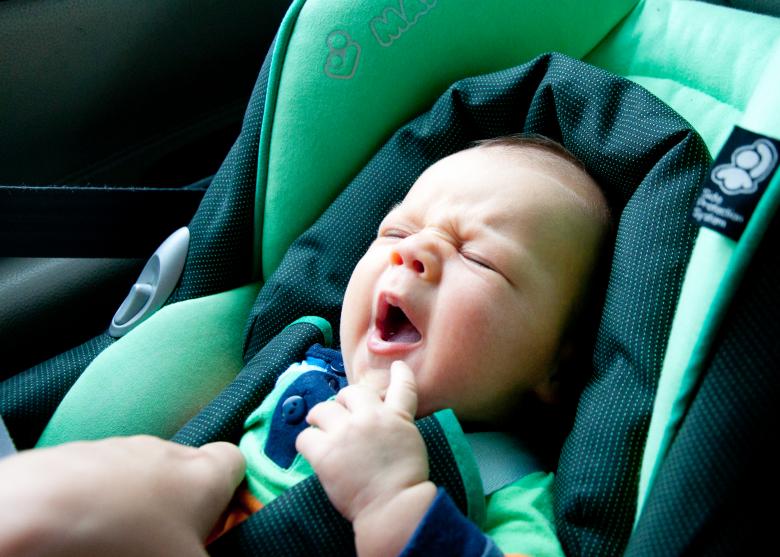 Free stock image of Infant child sitting in car seat created by Luka