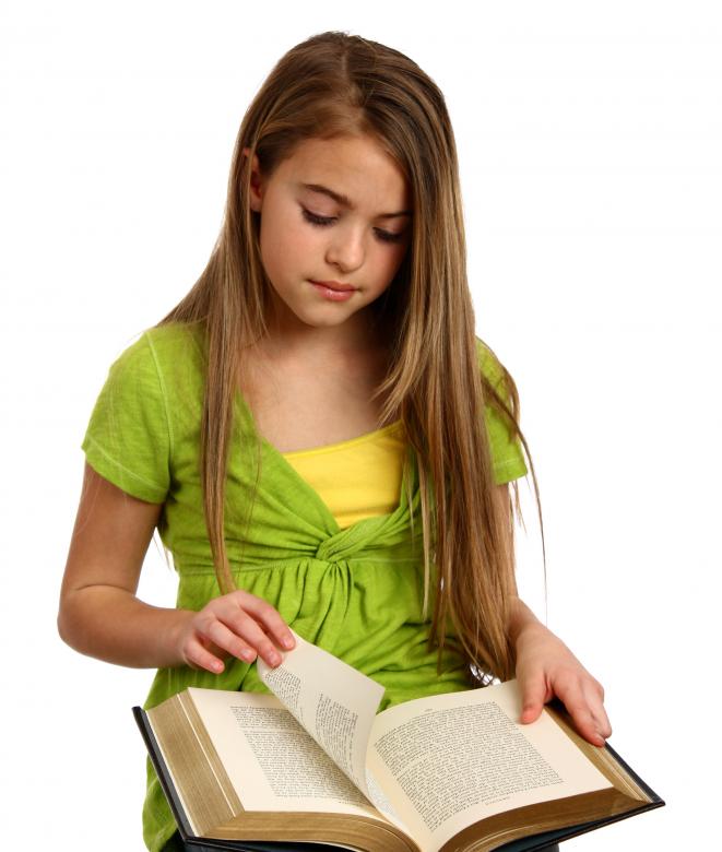Free stock image of A beautiful young girl reading a book created by Benjamin Miller