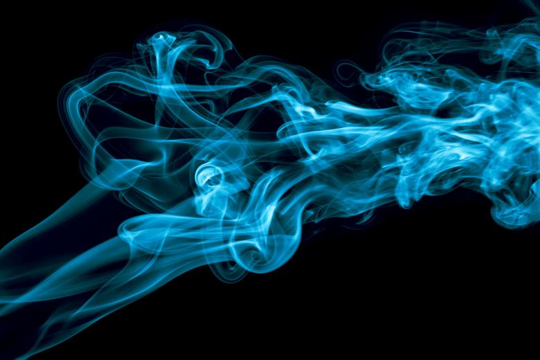 Free stock image of Abstract Wavy Blue Smoke created by 2happy