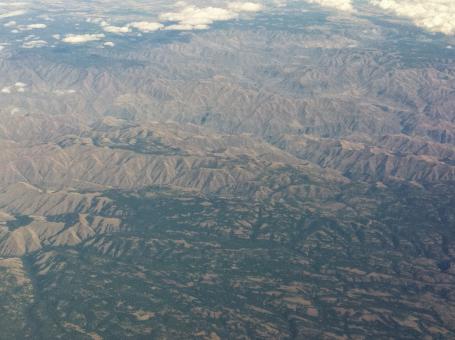 Free Stock Photo of Aerial Mountain View