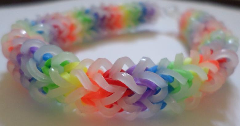 Free stock image of Rainbow Loom Bracelet created by Mark Gleeson