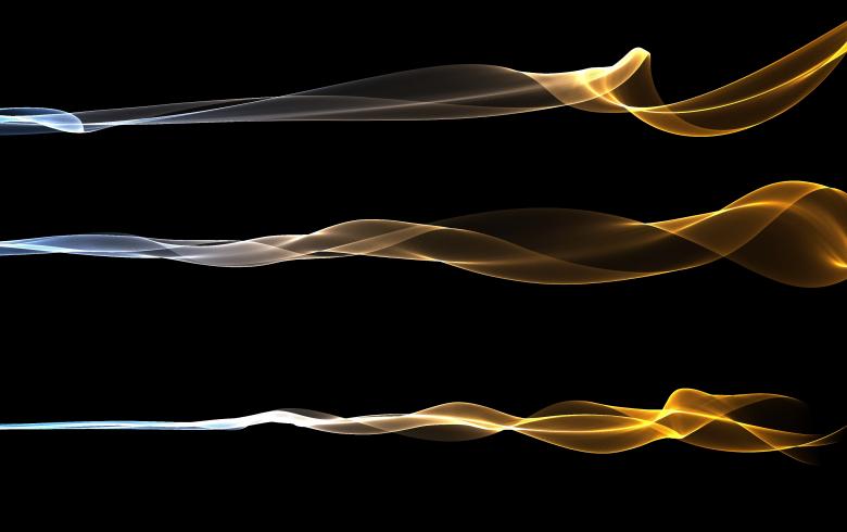 Free stock image of Abstract Light Flames - Cyan and Yellow created by Qanea Mahmoodi