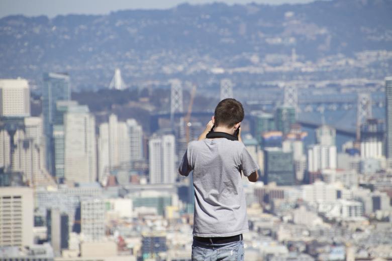Free stock image of Grandson filming city created by dana richardson