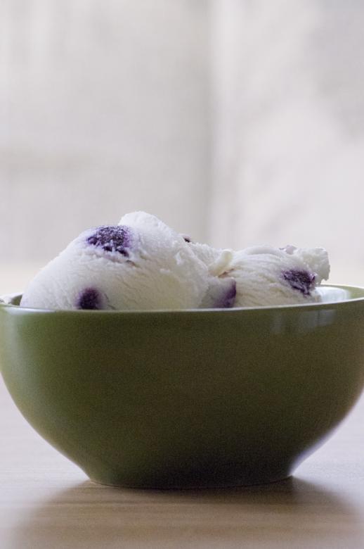Free stock image of Blueberry Ice Cream created by Heather Elaine Kitchen