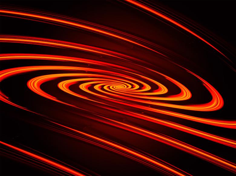 Free stock image of Abstract light spiral created by Alen