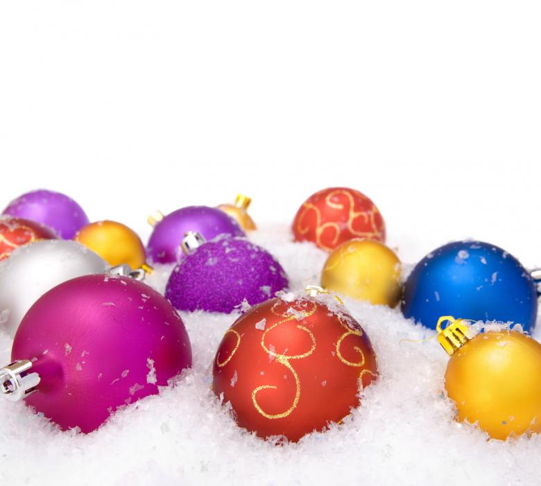 Free stock image of Colored Christmas Baubles created by 2happy