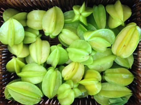 Star Fruit in Basket - Free Stock Photo