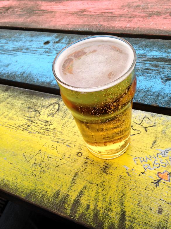 Free stock image of Beer on colourful table created by Adam Sherman