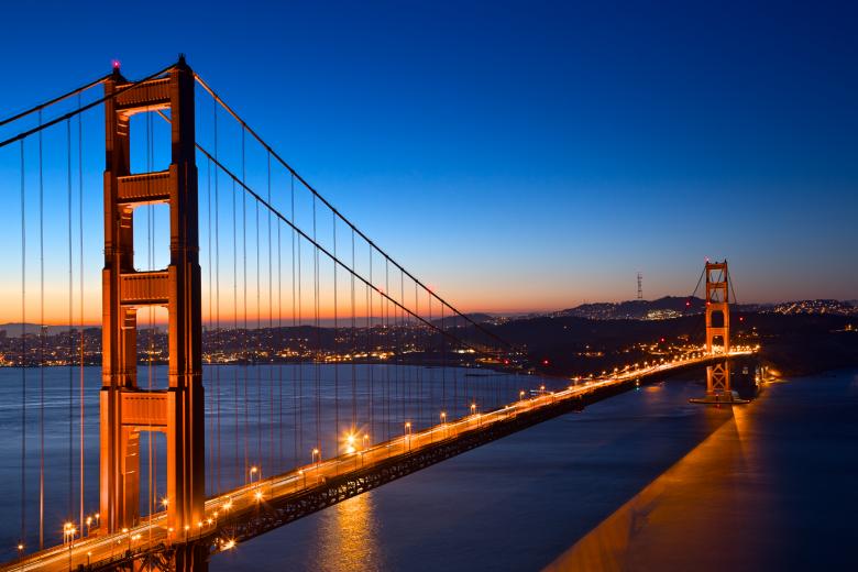 Free stock image of Golden Dawn Bridge - HDR created by Nicolas Raymond