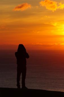 Silhouette at Sunrise - Free Stock Photo