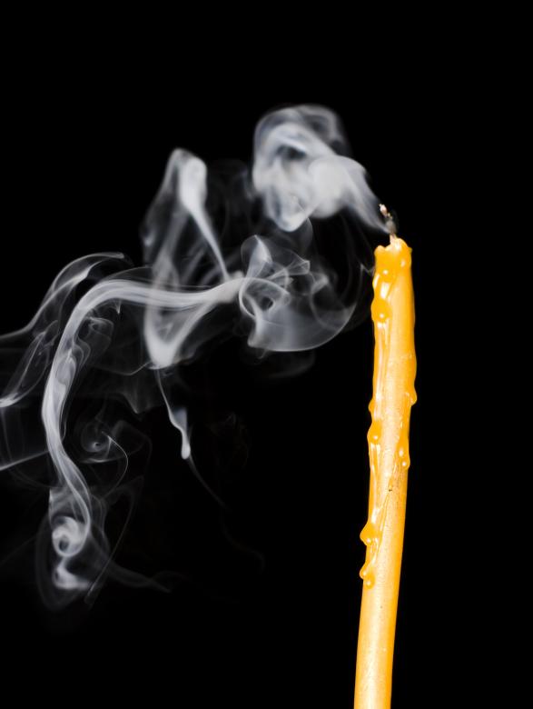 Free stock image of Candle and Smoke created by 2happy